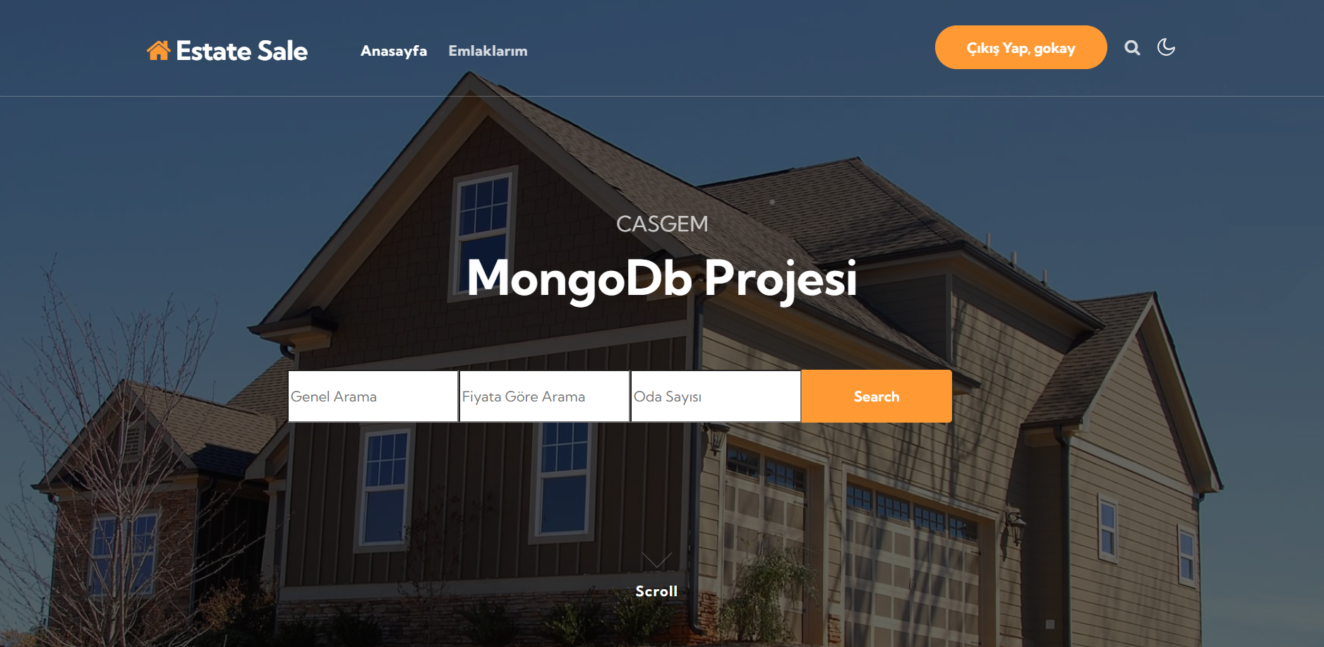 MongoDB Emlak projesi